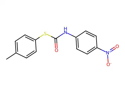 S-(4-methylphenyl) 4-nitrophenylthiocarbamate structure