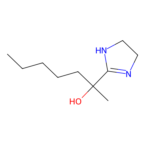 2-(4,5-Dihydro-1H-imidazol-2-yl)-2-heptanol structure