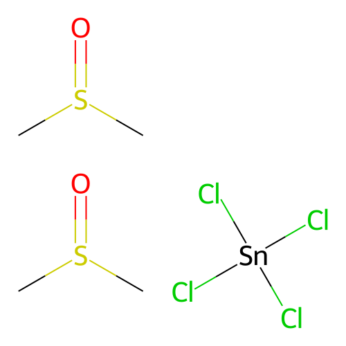 Methylsulfinylmethane;tetrachlorostannane structure
