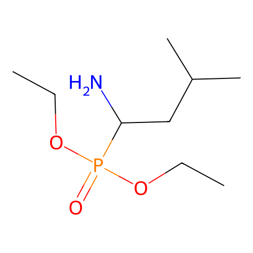 Diethyl (1-amino-3-methylbutyl)phosphonate structure