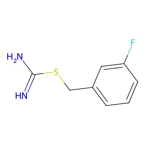 (3-Fluorophenyl)methyl carbamimidothioate structure