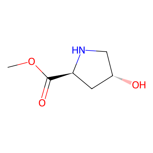 (4R)-4-Hydroxy-L-proline methyl ester structure
