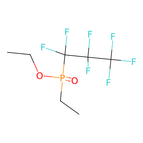 o-Ethyl ethyl(heptafluoropropyl)phosphinate structure