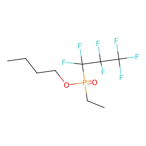 o-Butyl ethyl(heptafluoropropyl)phosphinate structure