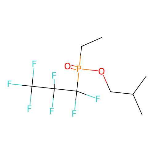 o-Isobutyl ethyl(heptafluoropropyl)phosphinate structure