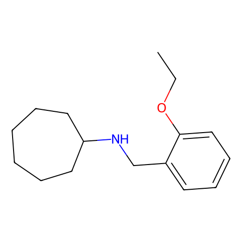 N-(2-ethoxybenzyl)cycloheptanamine structure