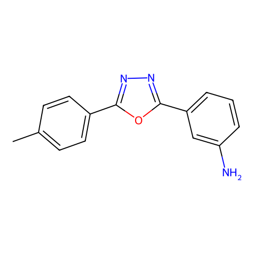 3-[5-(4-Methylphenyl)-1,3,4-oxadiazol-2-yl]aniline structure