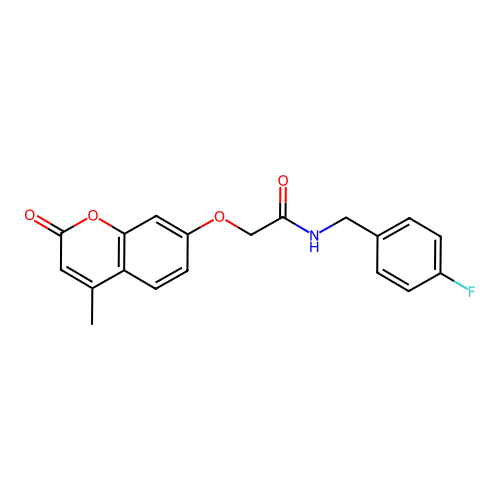 N-(4-fluorobenzyl)-2-((4-methyl-2-oxo-2H-chromen-7-yl)oxy)acetamide structure