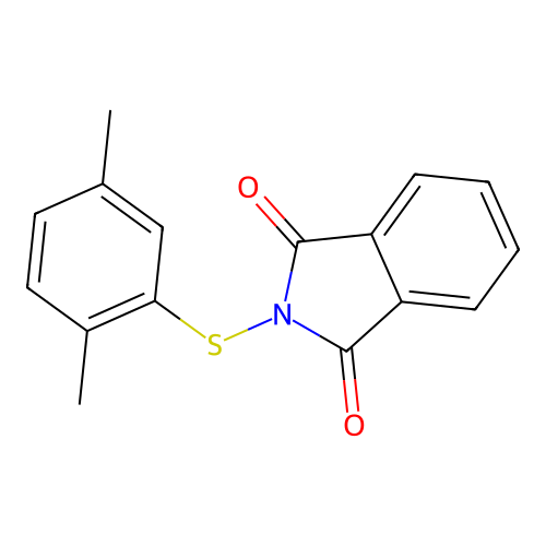 2-[(2,5-dimethylphenyl)sulfanyl]-1H-isoindole-1,3(2H)-dione structure