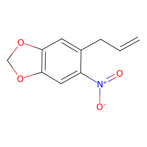 1,3-Benzodioxole, 5-nitro-6-(2-propenyl)- structure