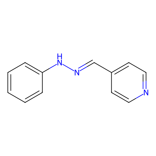 4-Pyridinecarbaldehyde phenylhydrazone structure