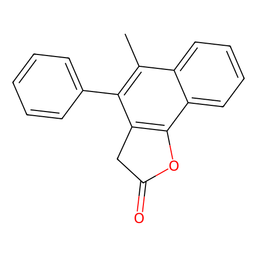 Naphtho[1,2-b]furan-2(3H)-one, 5-methyl-4-phenyl- structure