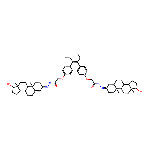 2,2'-[hex-3-ene-3,4-diylbis(benzene-4,1-diyloxy)]bis[N'-(17- structure
