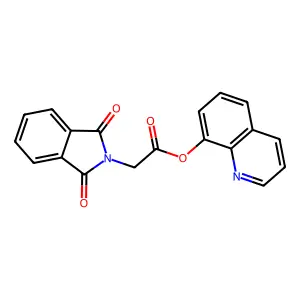 Quinolin-8-yl 2-(1,3-dioxoisoindolin-2-yl)acetate structure