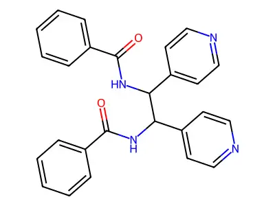 Benzamide, N,N'-(1,2-di-4-pyridinyl-1,2-ethanediyl)bis- structure