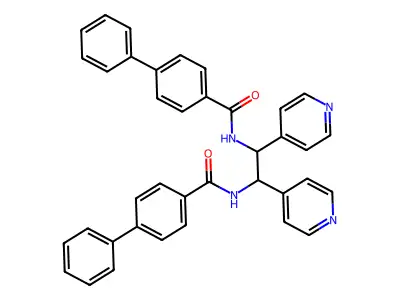 (1,1'-Biphenyl)-4-carboxamide, N,N'-(1,2-di-4-pyridinyl-1,2-ethanediyl)bis- structure