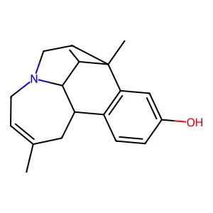 5,7-Ethano-4,5,5a,6,7,11b-hexahydro-2,6,7-trimethyl-1H-benzo(g)homoquinolin-9-ol structure
