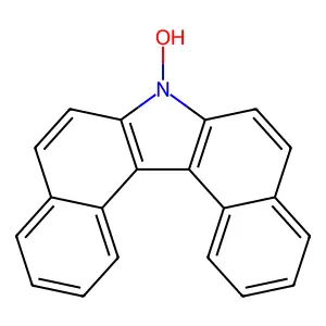 7H-Dibenzo(c,g)carbazole, 7-hydroxy- structure