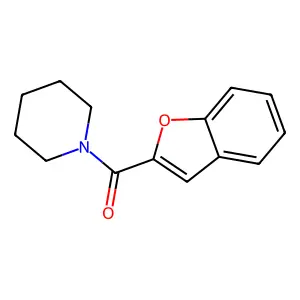 (1-Benzofuran-2-yl)(piperidin-1-yl)methanone structure