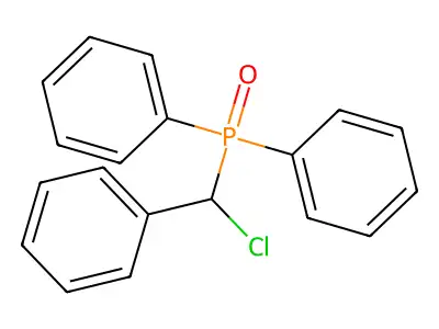 (Chlorophenylmethyl)diphenylphosphine oxide structure