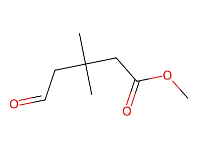 Methyl 3,3-dimethyl-5-oxovalerate structure