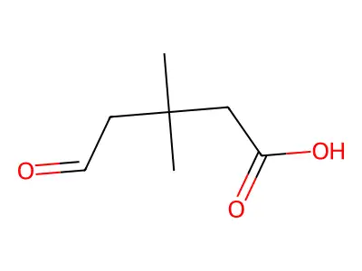 3,3-Dimethyl-5-oxovaleric acid structure