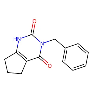 3-benzyl-6,7-dihydro-1H-cyclopenta[d]pyrimidine-2,4(3H,5H)-dione structure