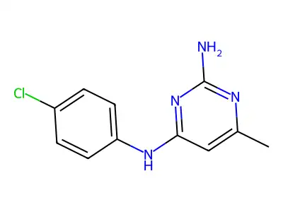 N4-(4-chlorophenyl)-6-methylpyrimidine-2,4-diamine structure