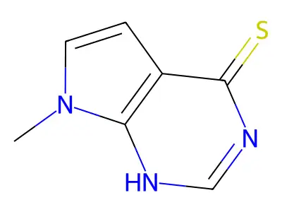 7-methyl-1H-pyrrolo[2,3-d]pyrimidine-4-thione structure