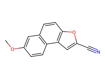 7-甲氧基萘并[2,1-b]呋喃-2-甲腈 structure