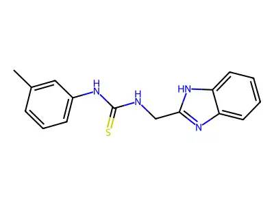 N-[(1H-Benzimidazol-2-yl)methyl]-N'-(3-methylphenyl)thiourea structure