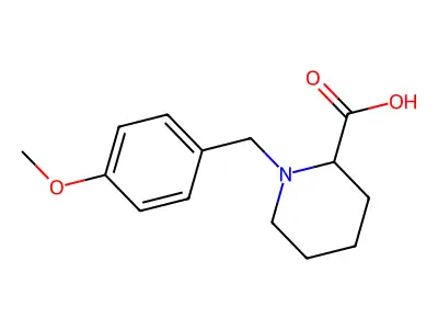 1-(4-Methoxy-benzyl)-piperidine-2-carboxylic acid structure