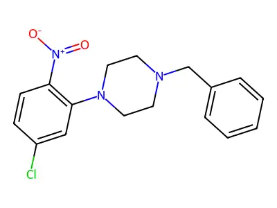 1-Benzyl-4-(5-chloro-2-nitrophenyl)piperazine structure