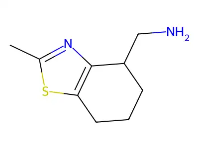 (2-Methyl-4,5,6,7-tetrahydro-1,3-benzothiazol-4-yl)methanamine structure
