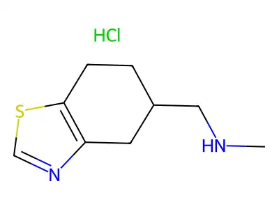 4,5,6,7-Tetrahydro-N-methyl-5-benzothiazolemethanamine hydrochloride structure