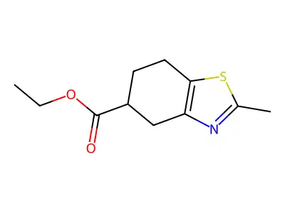 Ethyl 4,5,6,7-tetrahydro-2-methylbenzothiazole-5-carboxylate structure