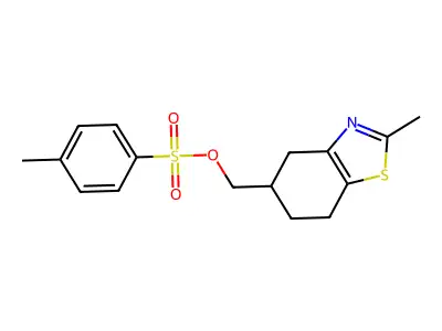 4,5,6,7-Tetrahydro-2-methylbenzothiazole-5-methyl p-tolylsulphonate structure