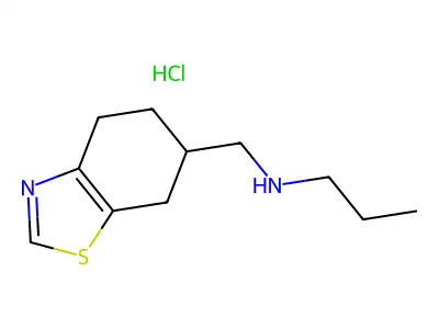6-Benzothiazolemethanamine, 4,5,6,7-tetrahydro-N-propyl-, hydrochloride structure