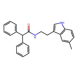 N-[2-(5-methyl-1H-indol-3-yl)ethyl]-2,2-diphenylacetamide structure