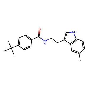 4-tert-butyl-N-[2-(5-methyl-1H-indol-3-yl)ethyl]benzamide structure