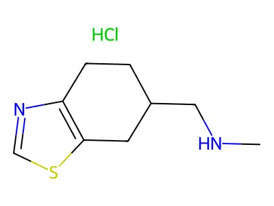 4,5,6,7-Tetrahydro-N-methyl-6-benzothiazolemethanamine hydrochloride structure