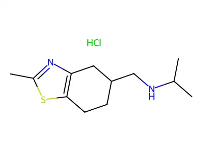 4,5,6,7-Tetrahydro-2-methyl-N-(1-methylethyl)-5-benzothiazolemethanamine hydrochloride structure