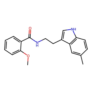2-methoxy-N-[2-(5-methyl-1H-indol-3-yl)ethyl]benzamide structure