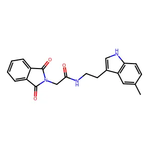 2-(1,3-dioxo-1,3-dihydro-2H-isoindol-2-yl)-N-[2-(5-methyl-1H-indol-3-yl)ethyl]acetamide structure