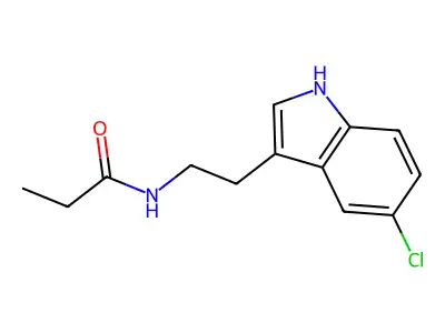 N-[2-(5-chloro-1H-indol-3-yl)ethyl]propanamide structure