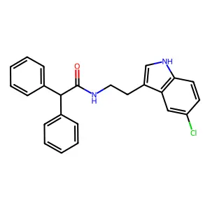 N-[2-(5-chloro-1H-indol-3-yl)ethyl]-2,2-diphenylacetamide structure