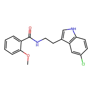 N-[2-(5-chloro-1H-indol-3-yl)ethyl]-2-methoxybenzamide structure