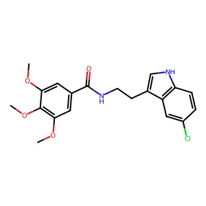 N-[2-(5-chloro-1H-indol-3-yl)ethyl]-3,4,5-trimethoxybenzamide structure