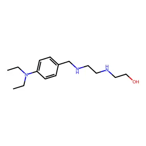 2-[(2-{[4-(Diethylamino)benzyl]amino}ethyl)amino]ethanol structure