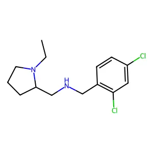 N-(2,4-dichlorobenzyl)-1-(1-ethylpyrrolidin-2-yl)methanamine structure